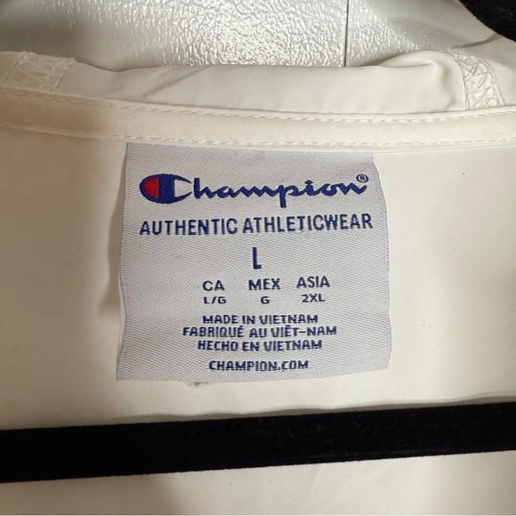 Virginia Tech Hokies White Packable Unisex Windbreaker - Champion- Large - Picture 6 of 10